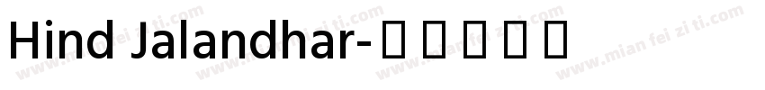 Hind Jalandhar字体转换